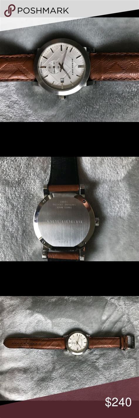 burberry swiss made sapphire crystal mens watch|burberry watch diamonds.